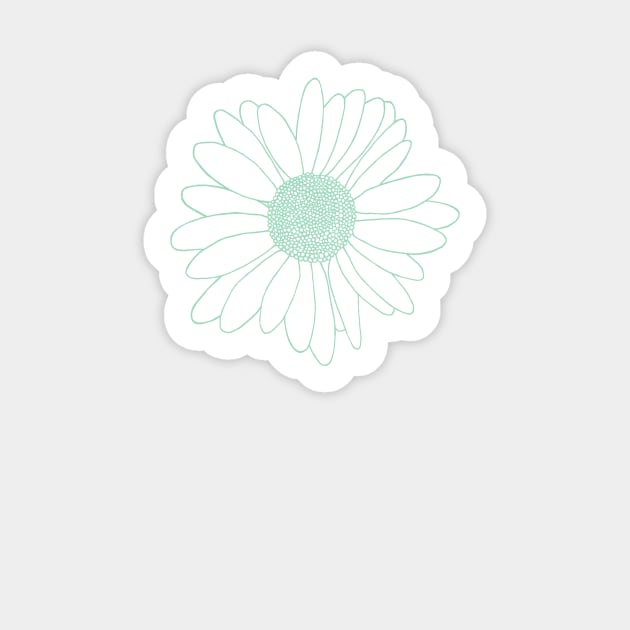 Daisy Mint Green Sticker by ProjectM